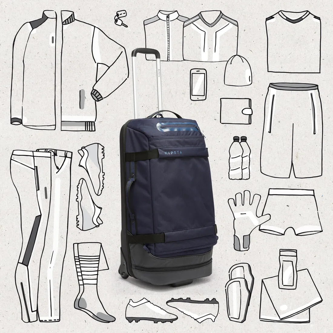 65L Suitcase Urban - Midnight Blue