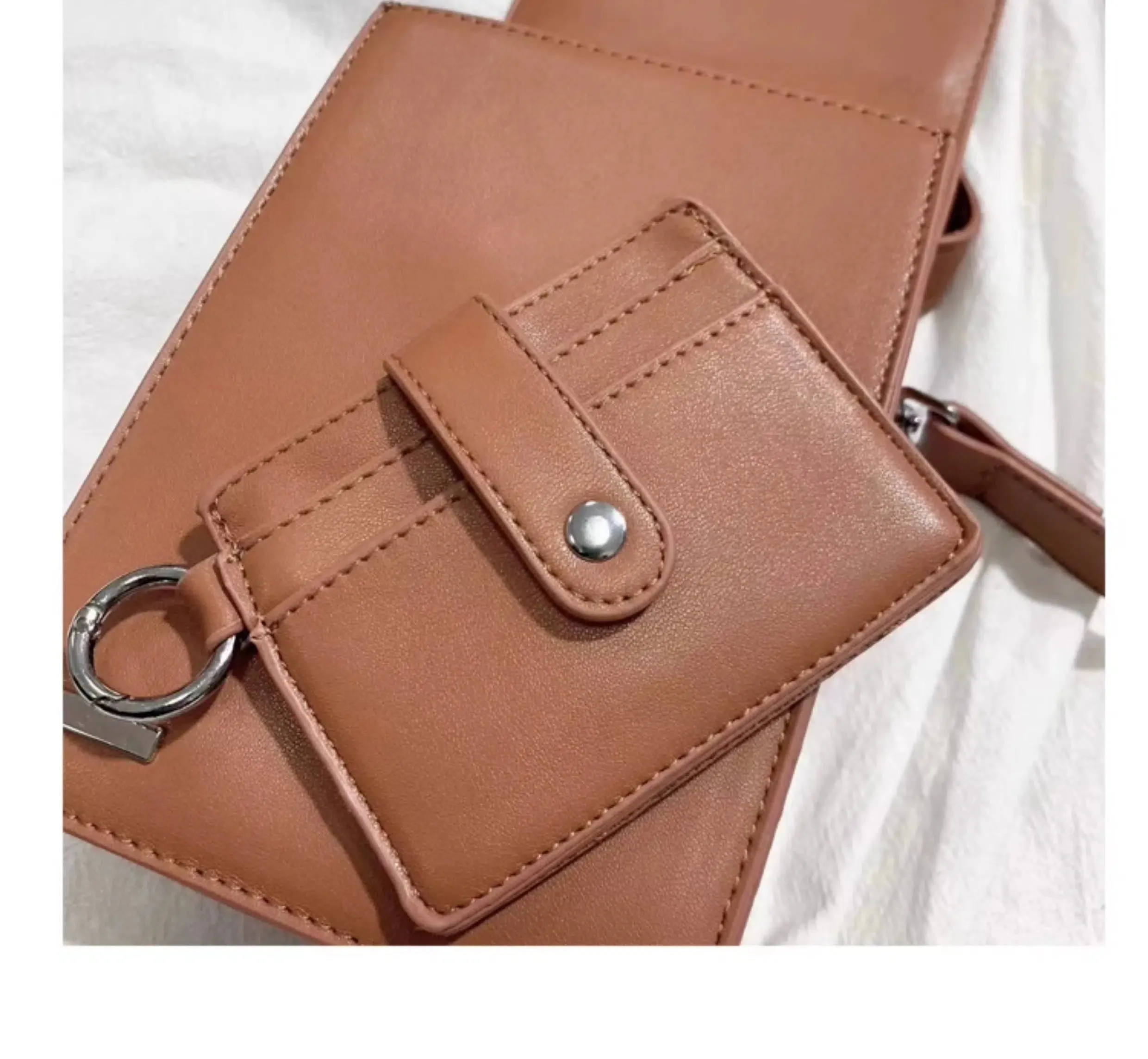 Card Holder Crossbody Leather Bag