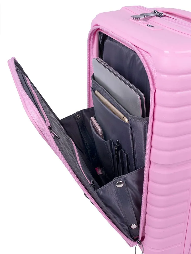 Cellini Bizlite Soft Front Trolley Case Pink