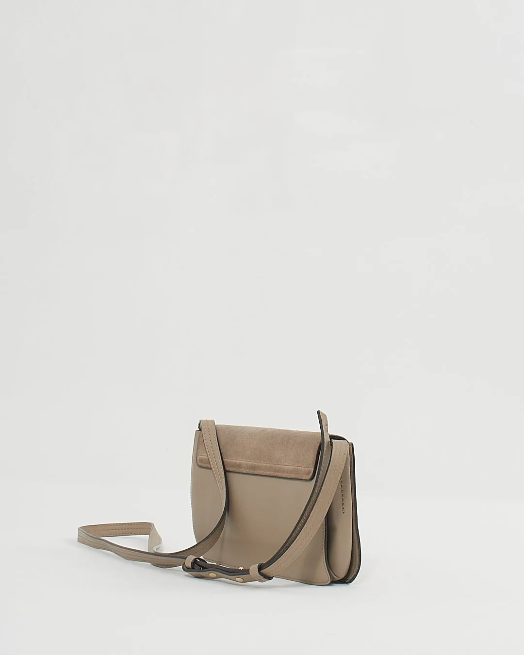 Chloé Motty Grey Leather Small Faye Shoulder Bag