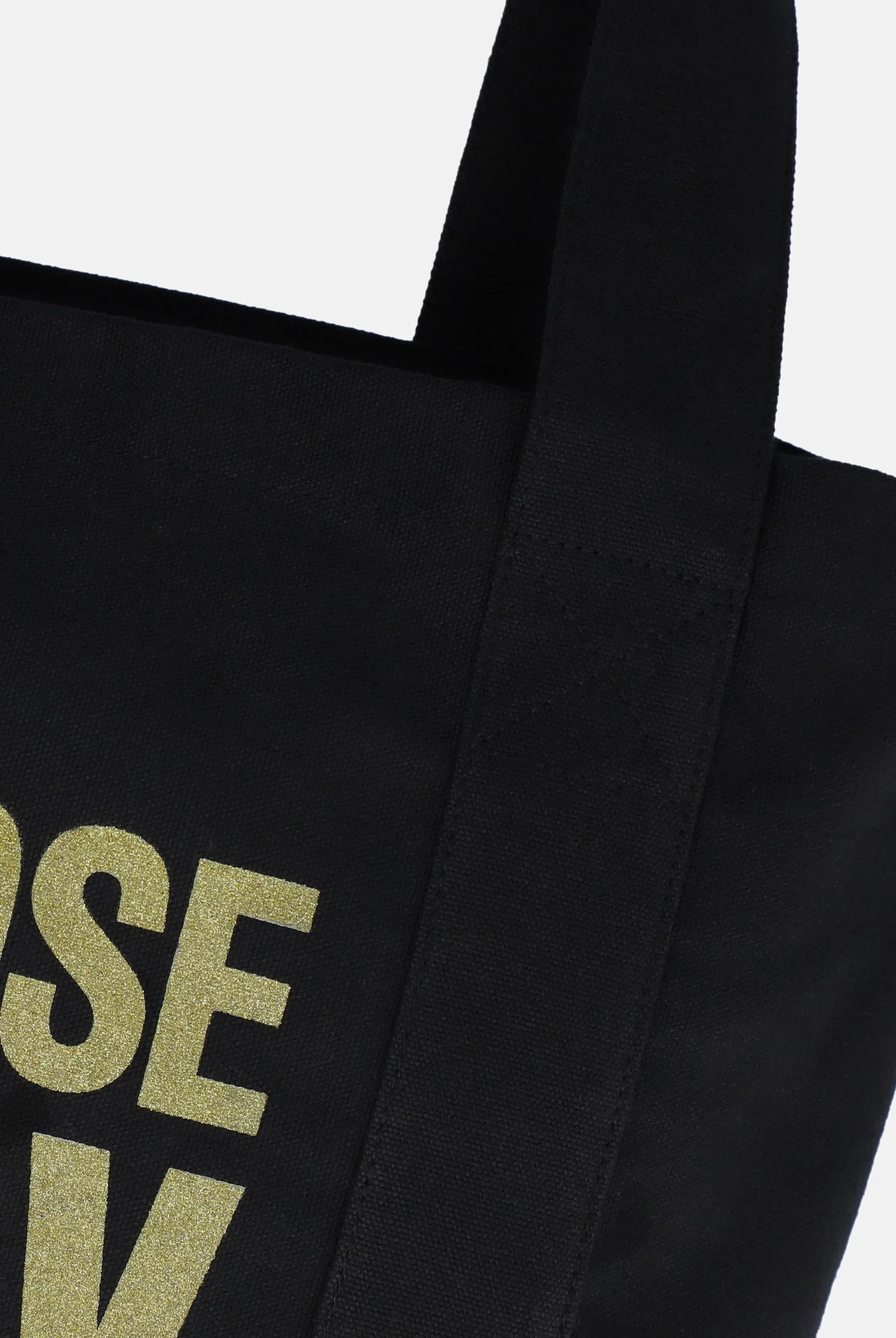 CHOOSE JUICY SLOGAN TOTE BAG