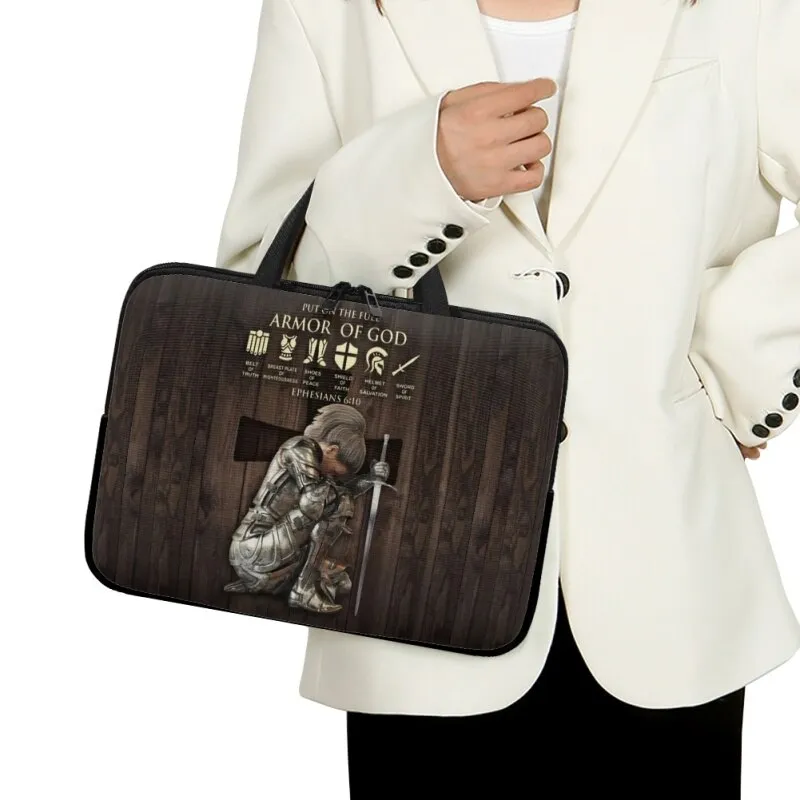 Christianartbag Laptop Bag, Put On The Full Armor Of God Laptop Bag, Personalized Laptop Bag, Laptop Bag, CABLTB01180823.