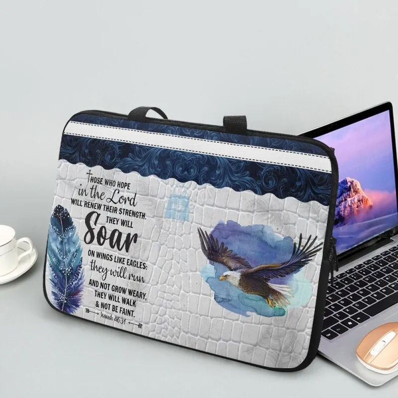 Christianartbag Laptop Bag, Those Who Hope In The Lord Laptop Bag, Personalized Laptop Bag, Laptop Bag, CABLTB01180823.