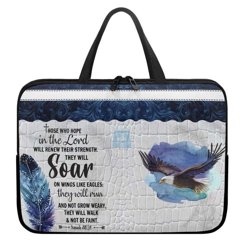 Christianartbag Laptop Bag, Those Who Hope In The Lord Laptop Bag, Personalized Laptop Bag, Laptop Bag, CABLTB01180823.