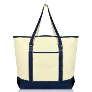 Dalix 22" Soft Canvas Tote Bag