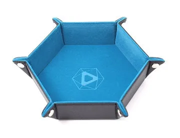 Die Hard: Folding Hex Tray With Teal Velvet