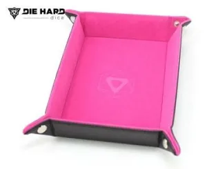 Die Hard: Folding Rectangle Tray With Thermic Pink Velvet