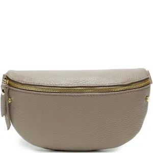 Elie Beaumont Mink Grey Leather Sling Bag