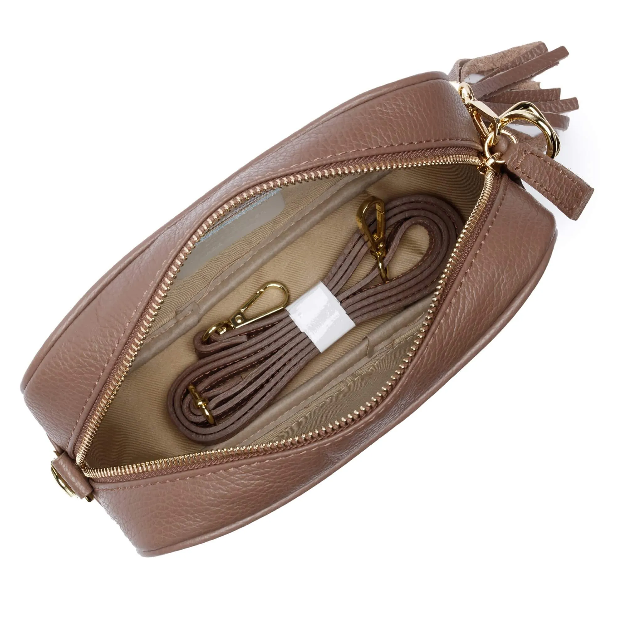 Elie Beaumont Taupe Leather Bag