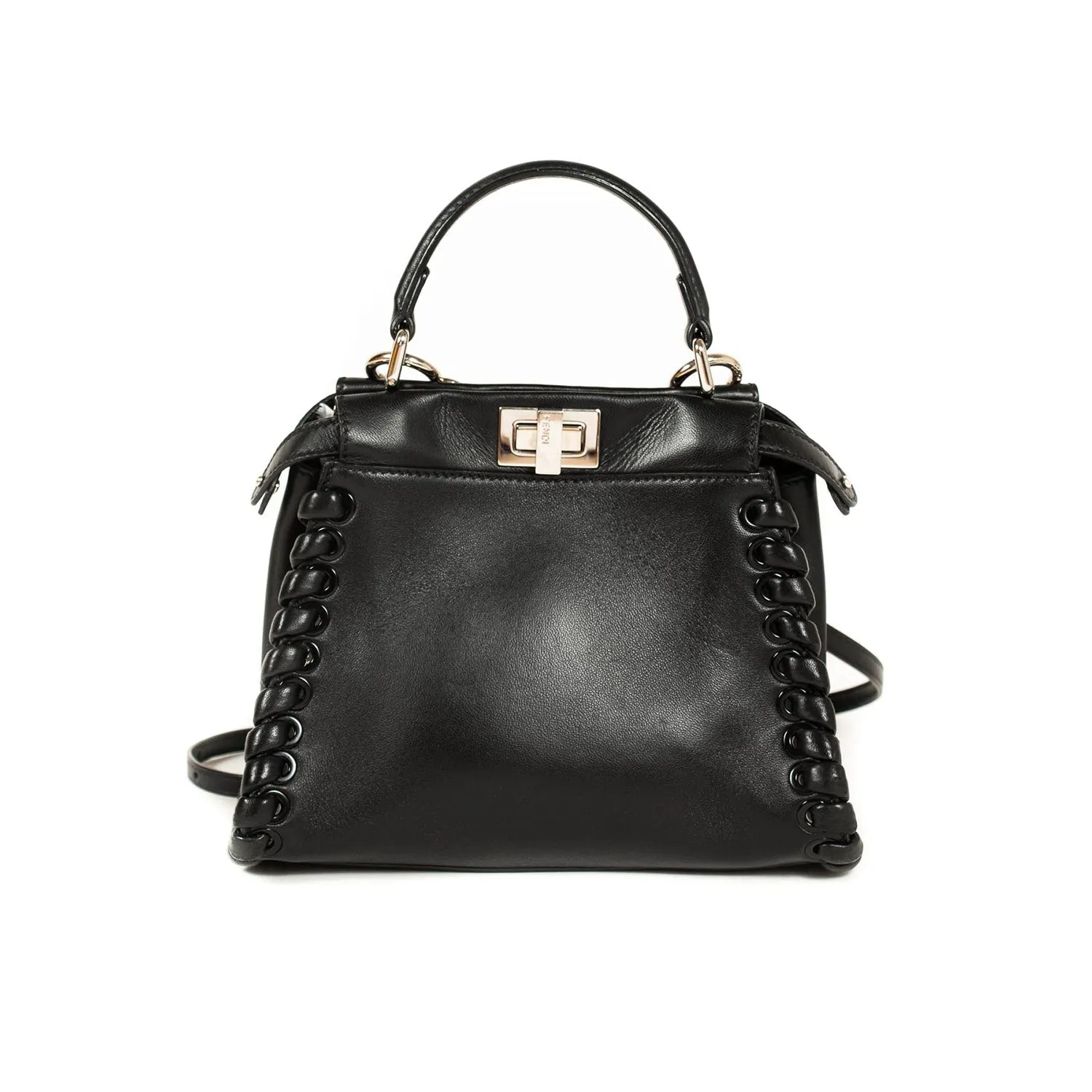 Fendi Peekaboo Iconic Braided Mini Bag