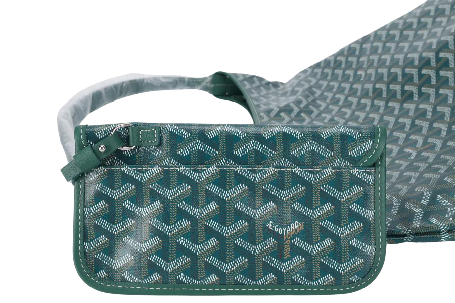 GOYARD BOHEME HOBO GREEN WITH SMALL POUCH AND DUST COVER