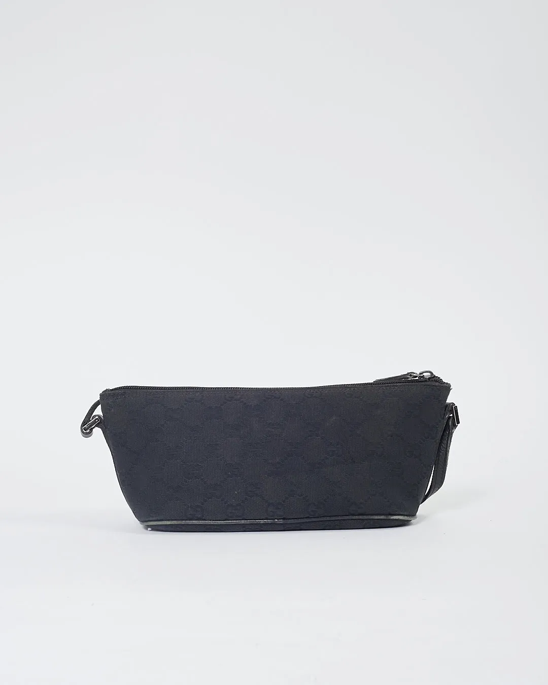 Gucci Black GG Canvas Boat Pochette