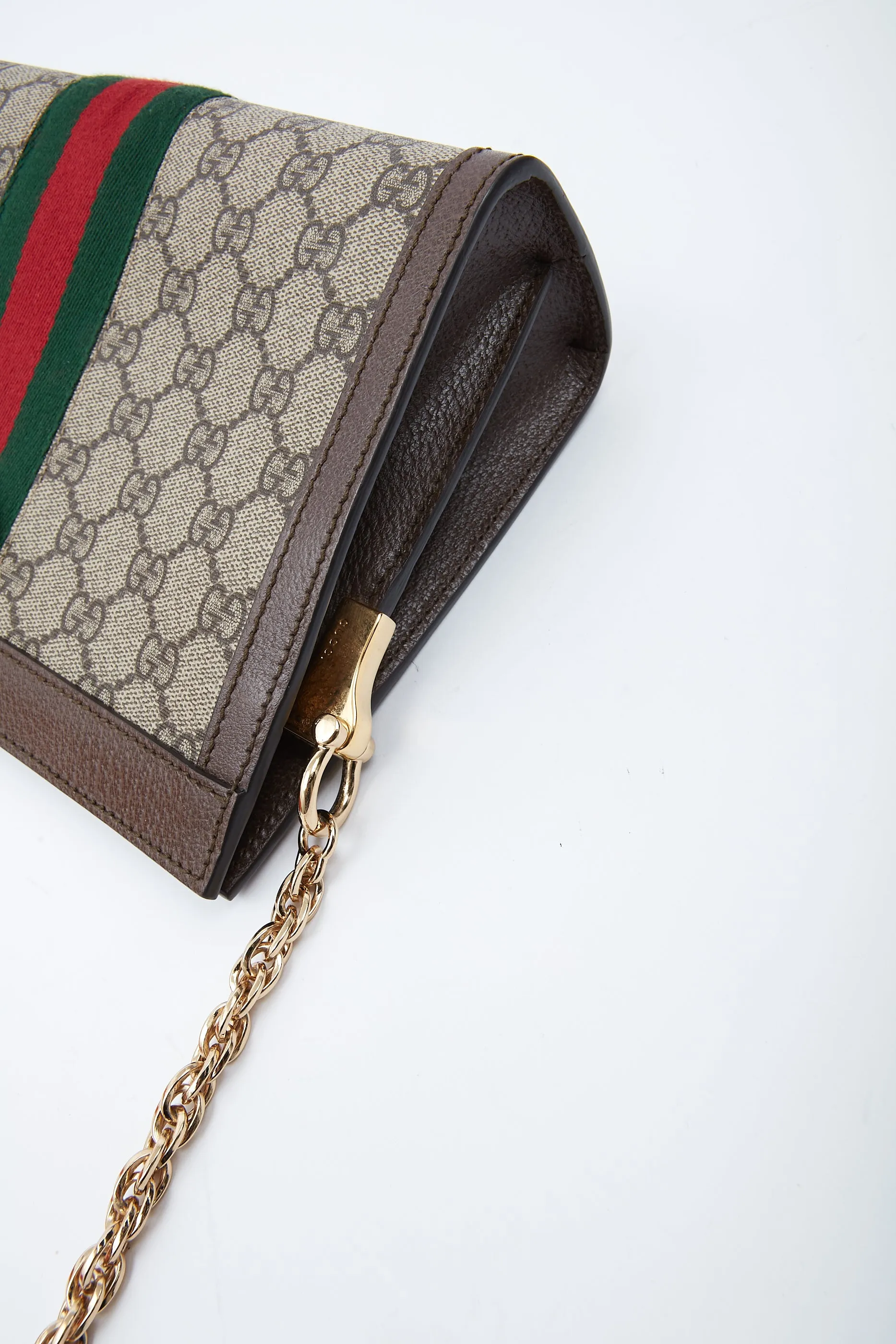 Gucci GG Supreme Canvas Small Ophidia Web Shoulder Bag