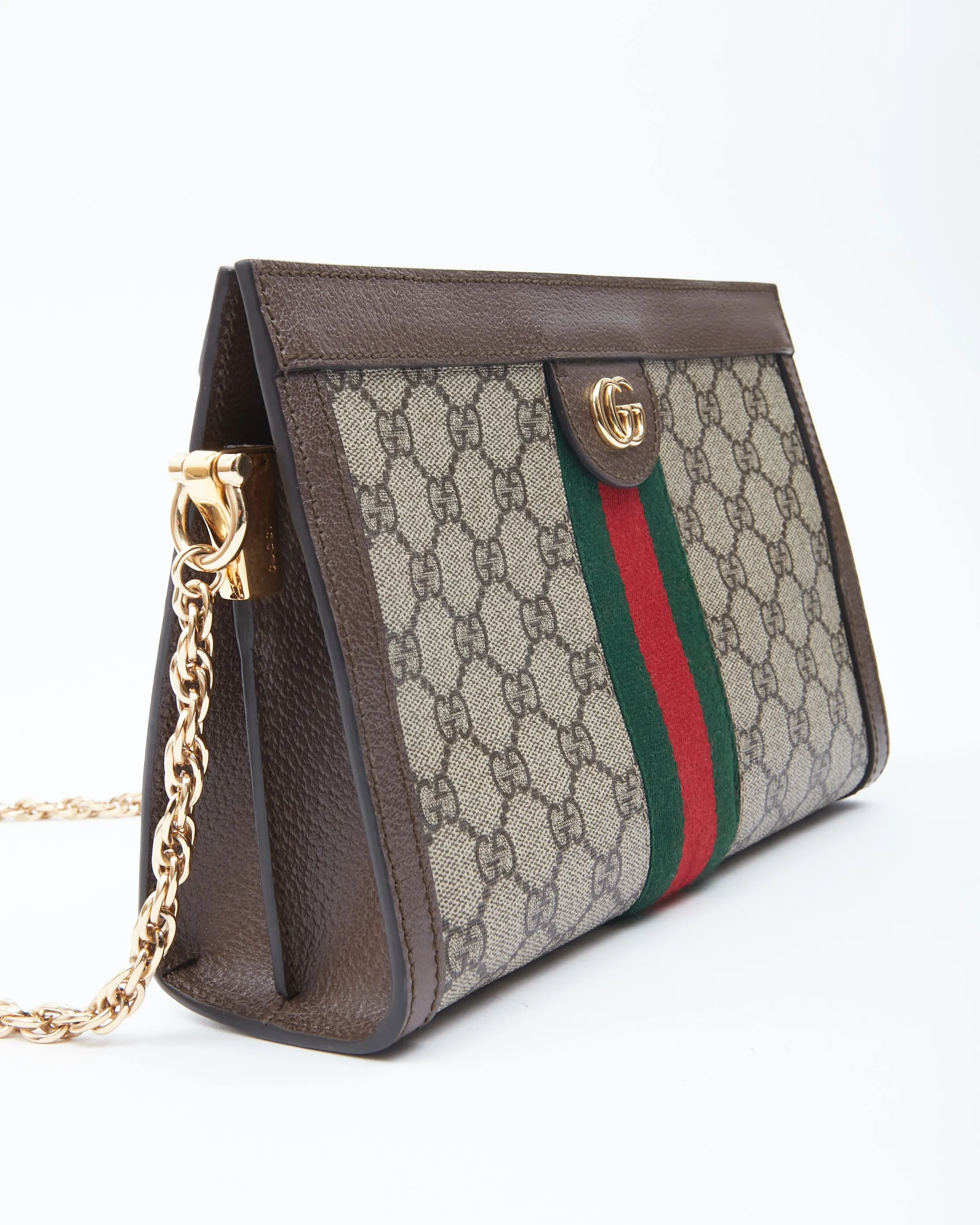 Gucci GG Supreme Canvas Small Ophidia Web Shoulder Bag