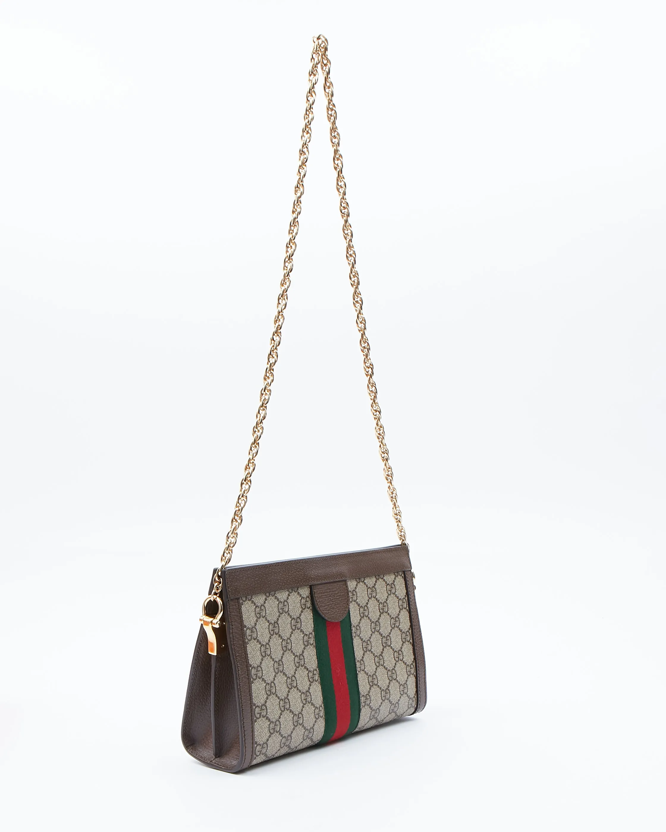 Gucci GG Supreme Canvas Small Ophidia Web Shoulder Bag