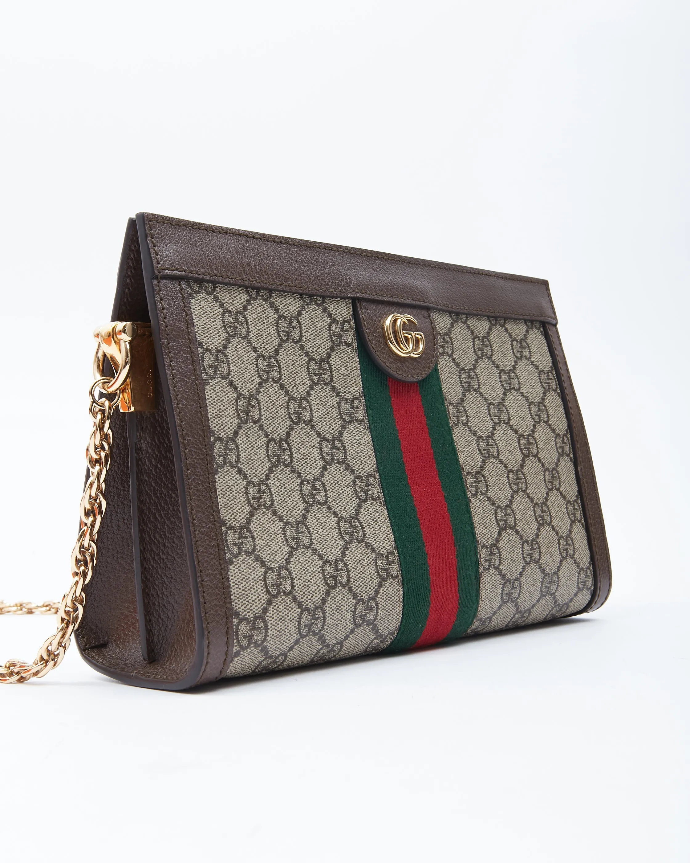 Gucci GG Supreme Canvas Small Ophidia Web Shoulder Bag