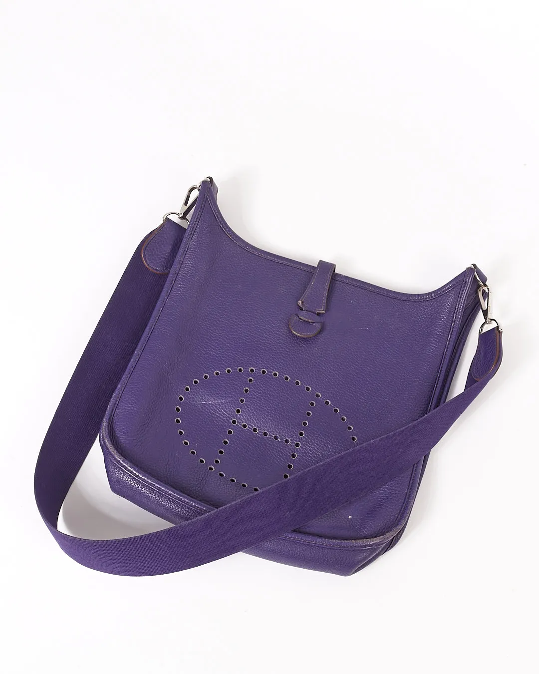 Hermes Purple Togo I Series PM 29 Crossbody Bag