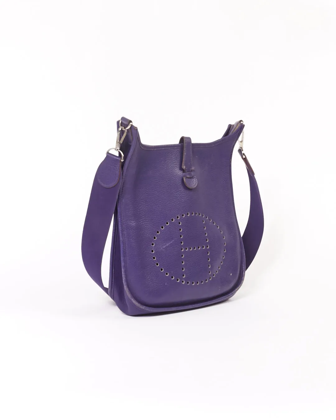 Hermes Purple Togo I Series PM 29 Crossbody Bag