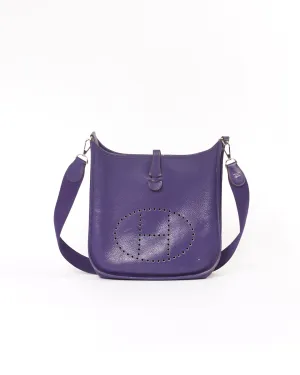 Hermes Purple Togo I Series PM 29 Crossbody Bag