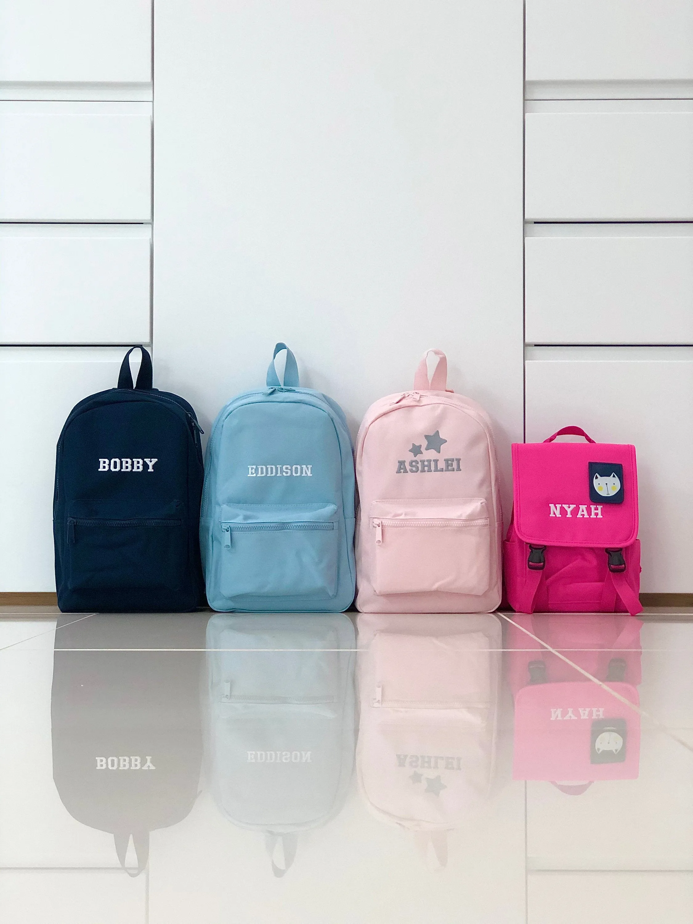 (Hot Pink) Personalised Unisex Mini Dog Nursery School Backpack Rucksack Bag