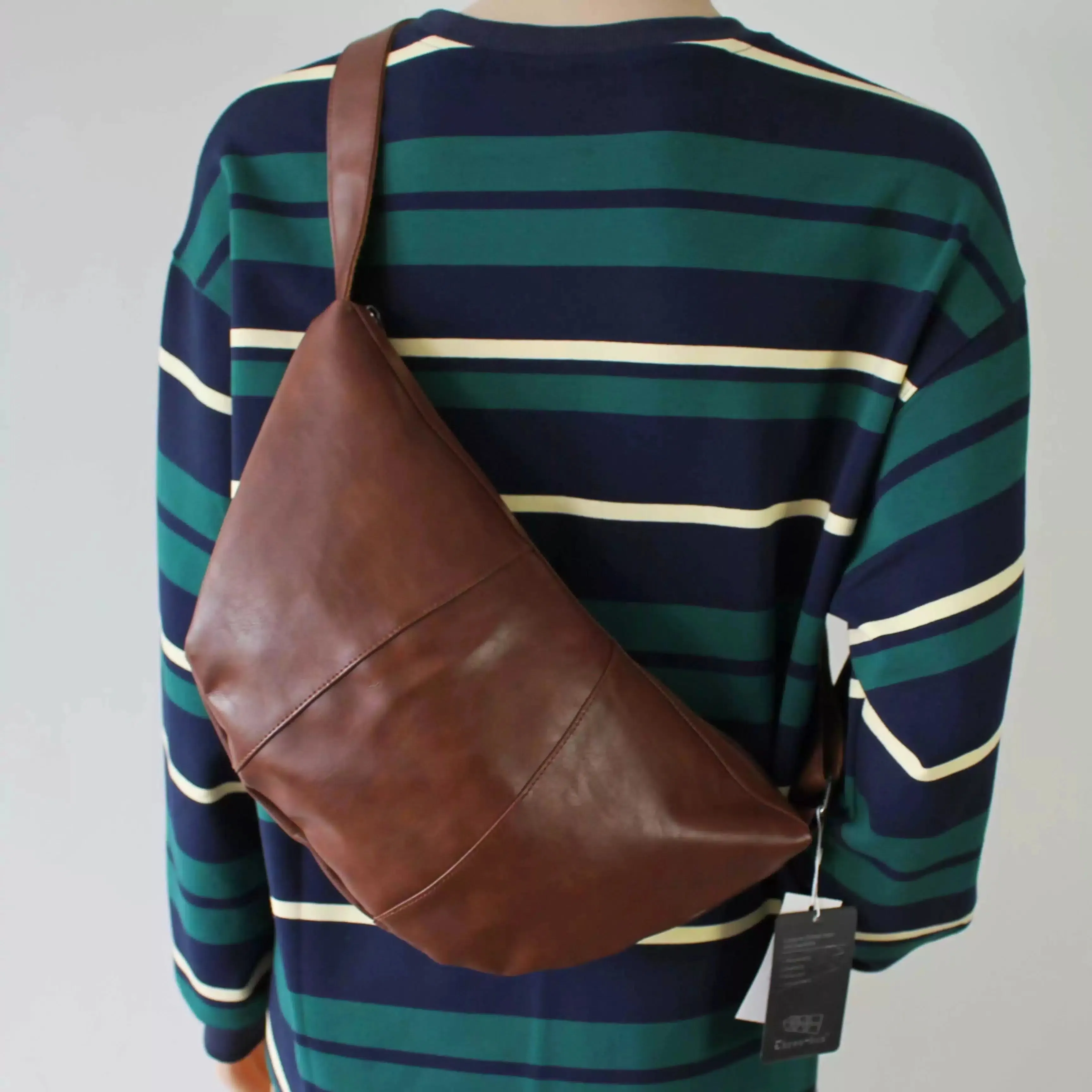 Leather Crossbody Hobo Bag