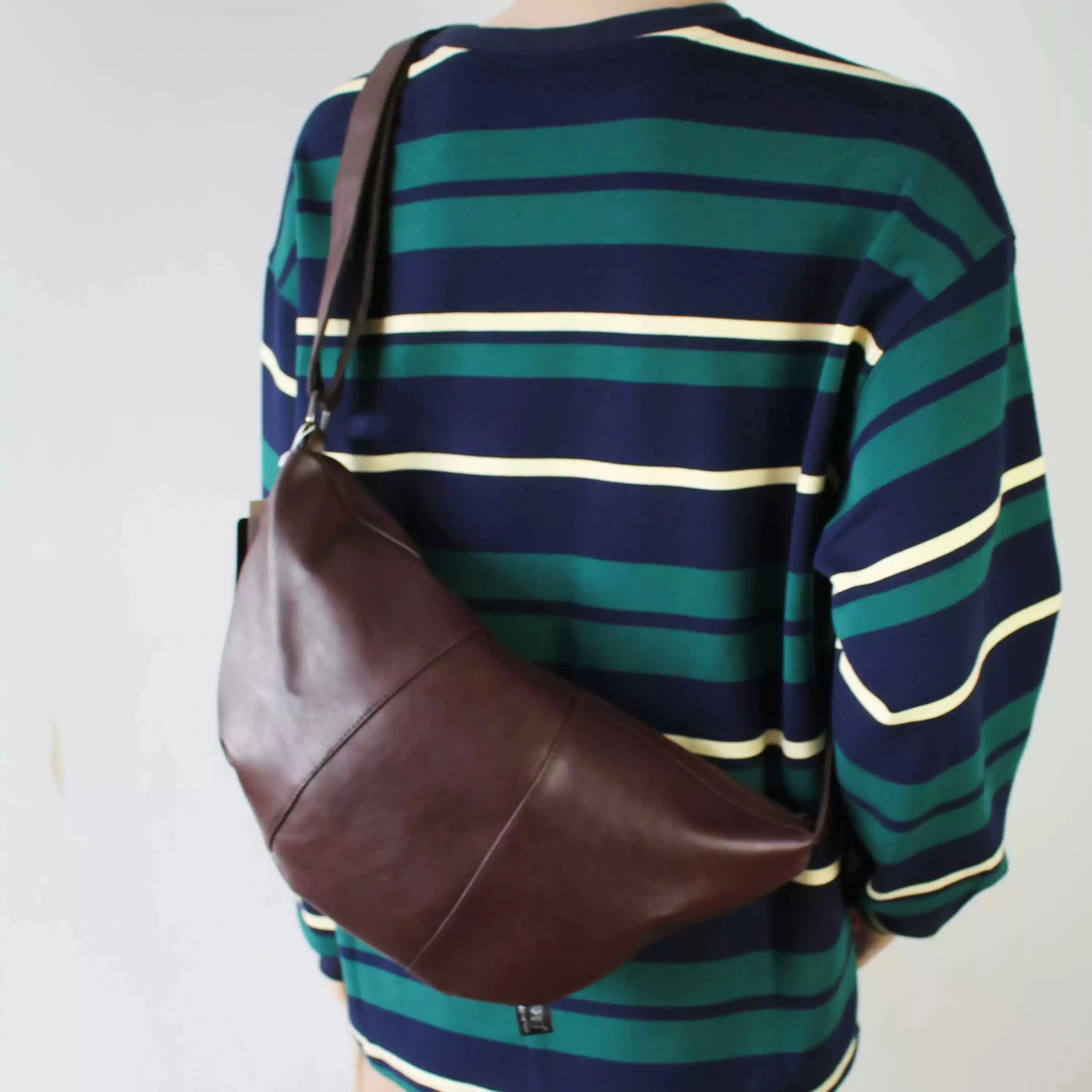 Leather Crossbody Hobo Bag