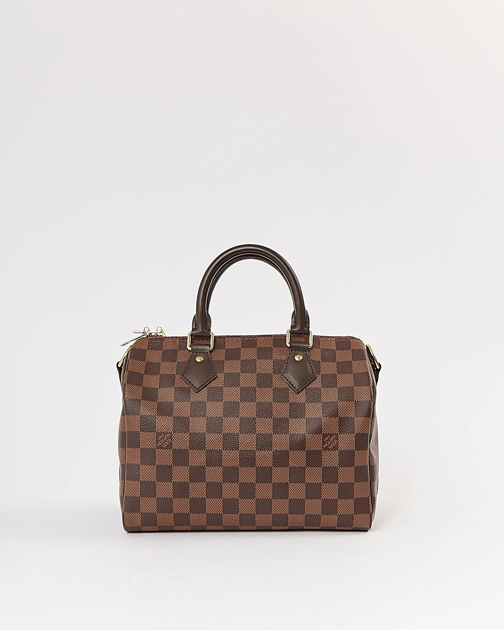 Louis Vuitton Damier Ebene Canvas Speedy 25 Bandouliere Bag