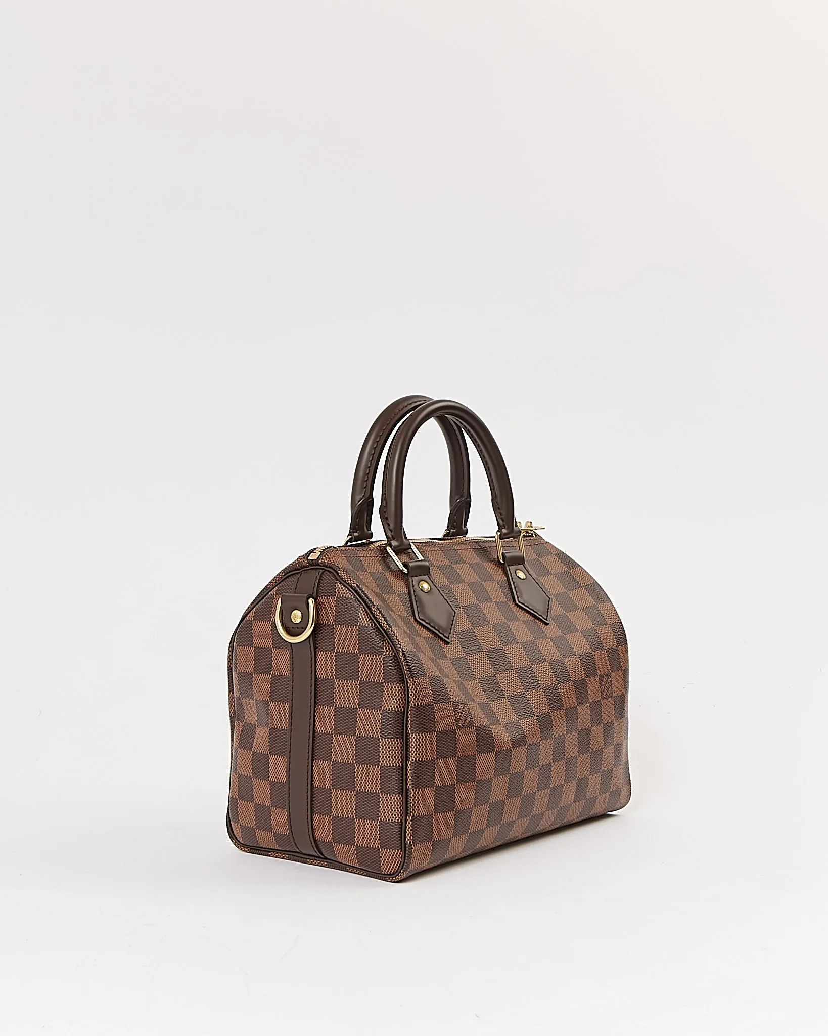 Louis Vuitton Damier Ebene Canvas Speedy 25 Bandouliere Bag