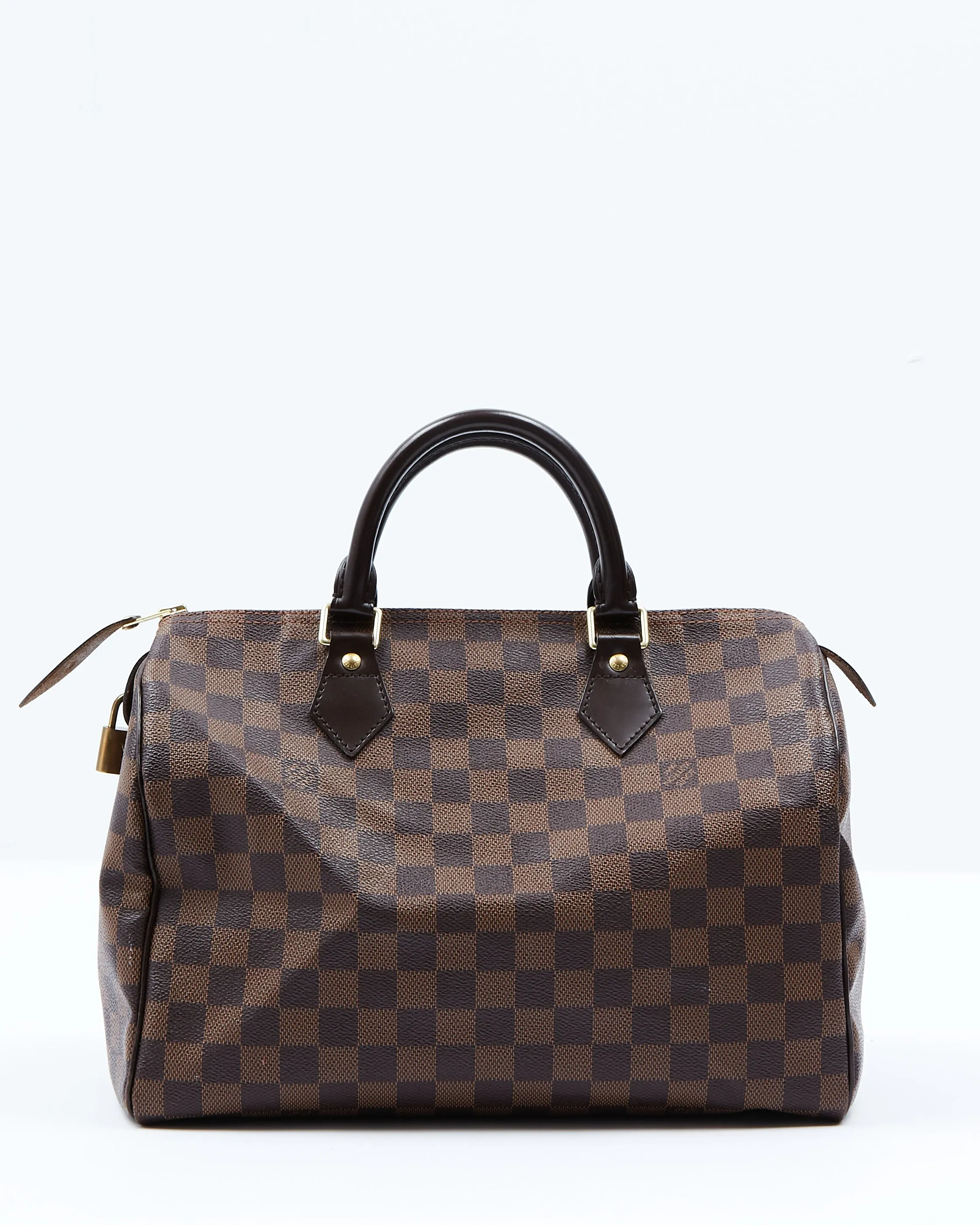 Louis Vuitton Damier Ebene Canvas Speedy 30 Bag