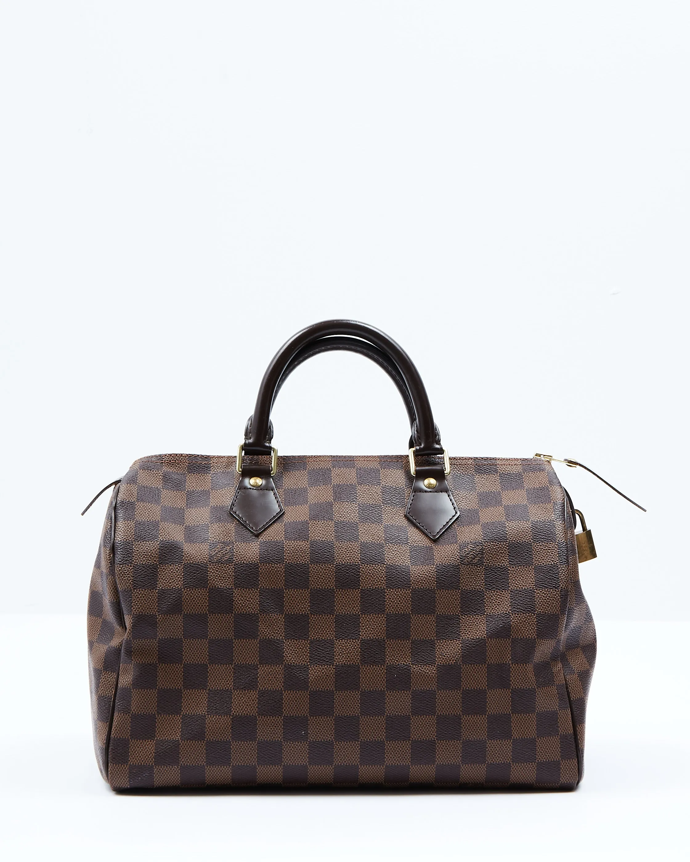 Louis Vuitton Damier Ebene Canvas Speedy 30 Bag