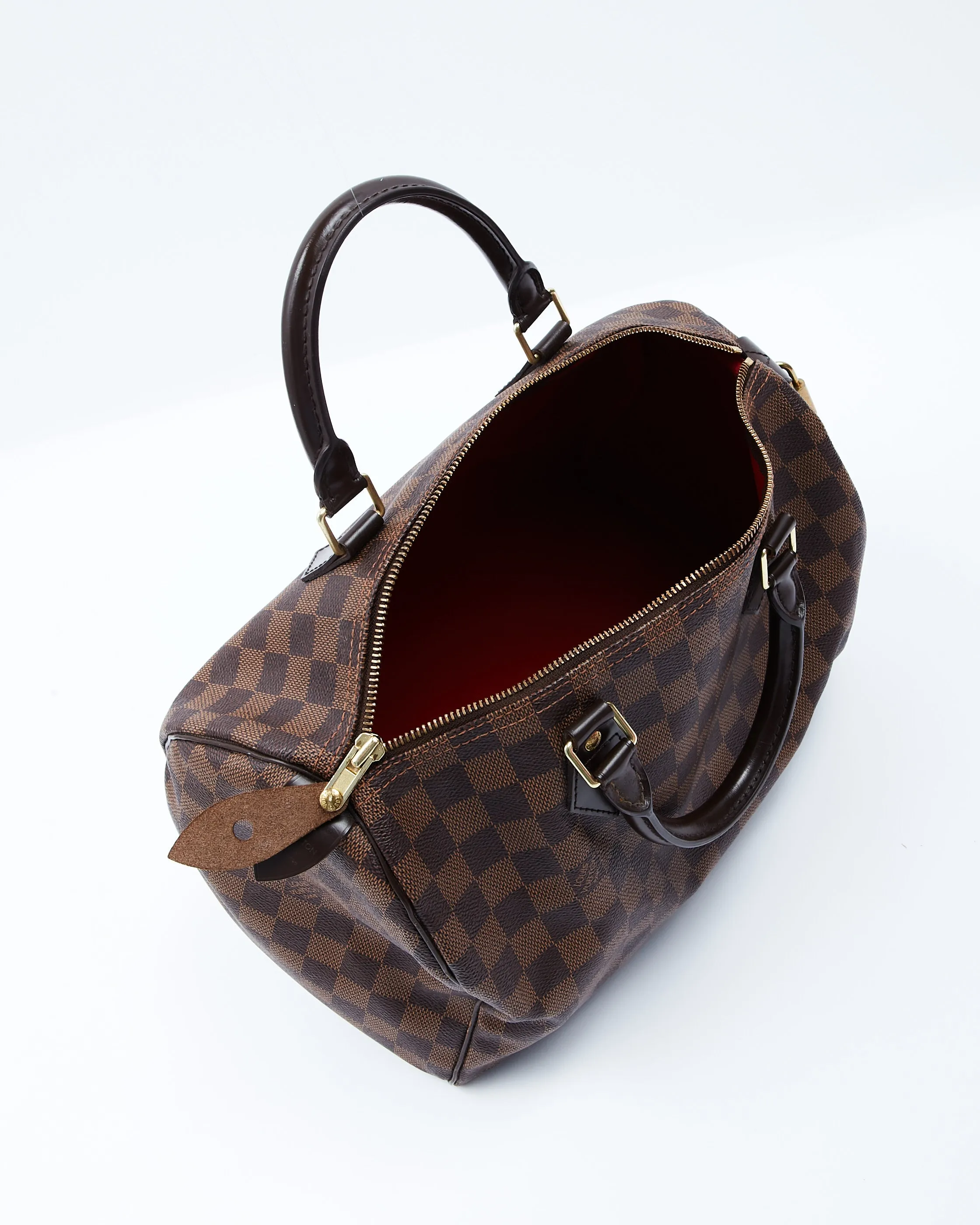 Louis Vuitton Damier Ebene Canvas Speedy 30 Bag