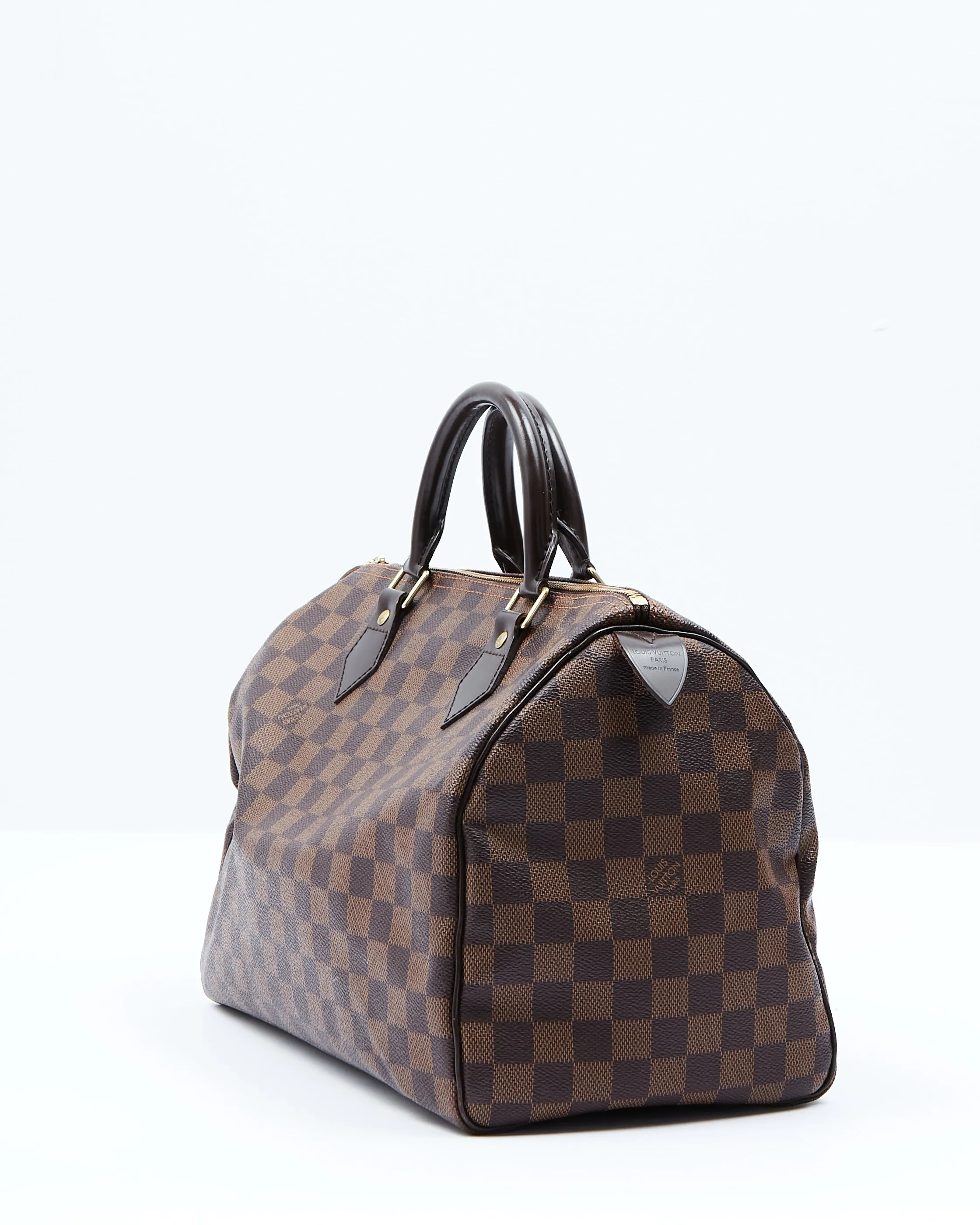 Louis Vuitton Damier Ebene Canvas Speedy 30 Bag