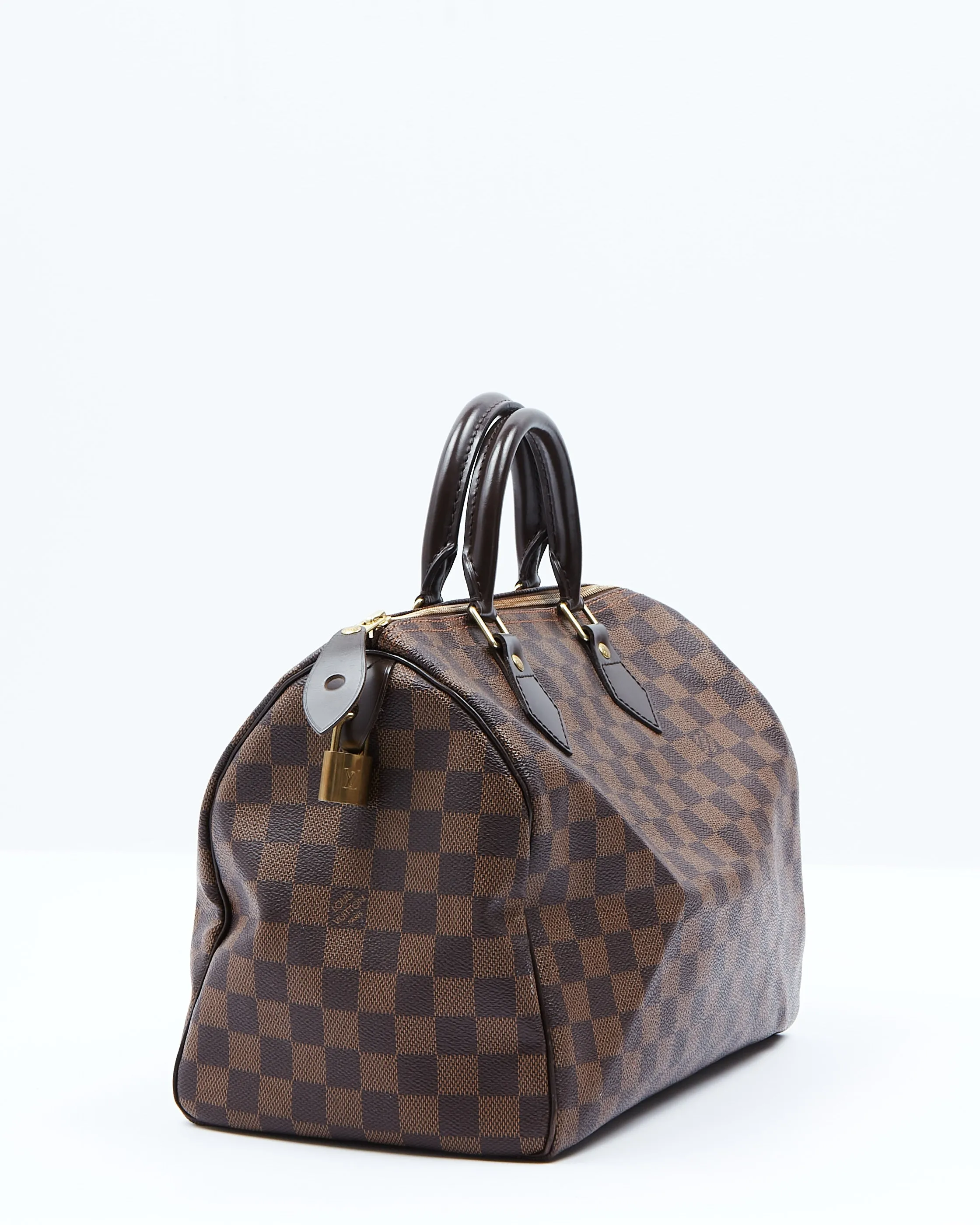 Louis Vuitton Damier Ebene Canvas Speedy 30 Bag