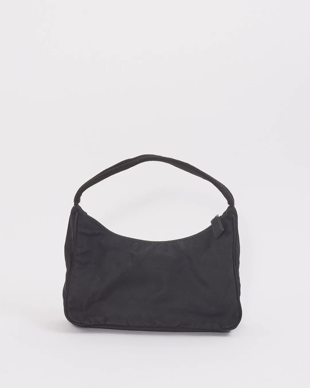 Prada Black Nylon Tessuto Hobo Mini Shoulder Bag