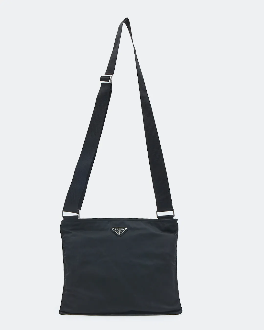 Prada Black Nylon Tessuto Messenger Bag