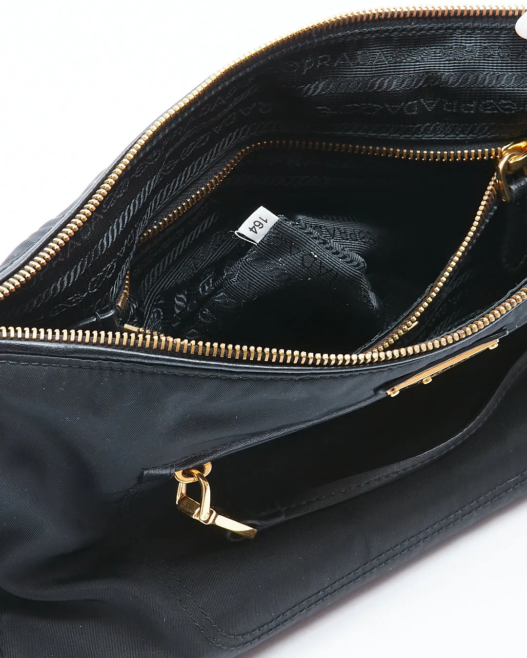 Prada Black Nylon Tessuto Shoulder Bag