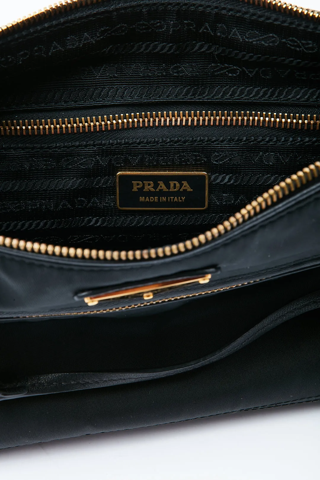 Prada Black Nylon Tessuto Shoulder Bag