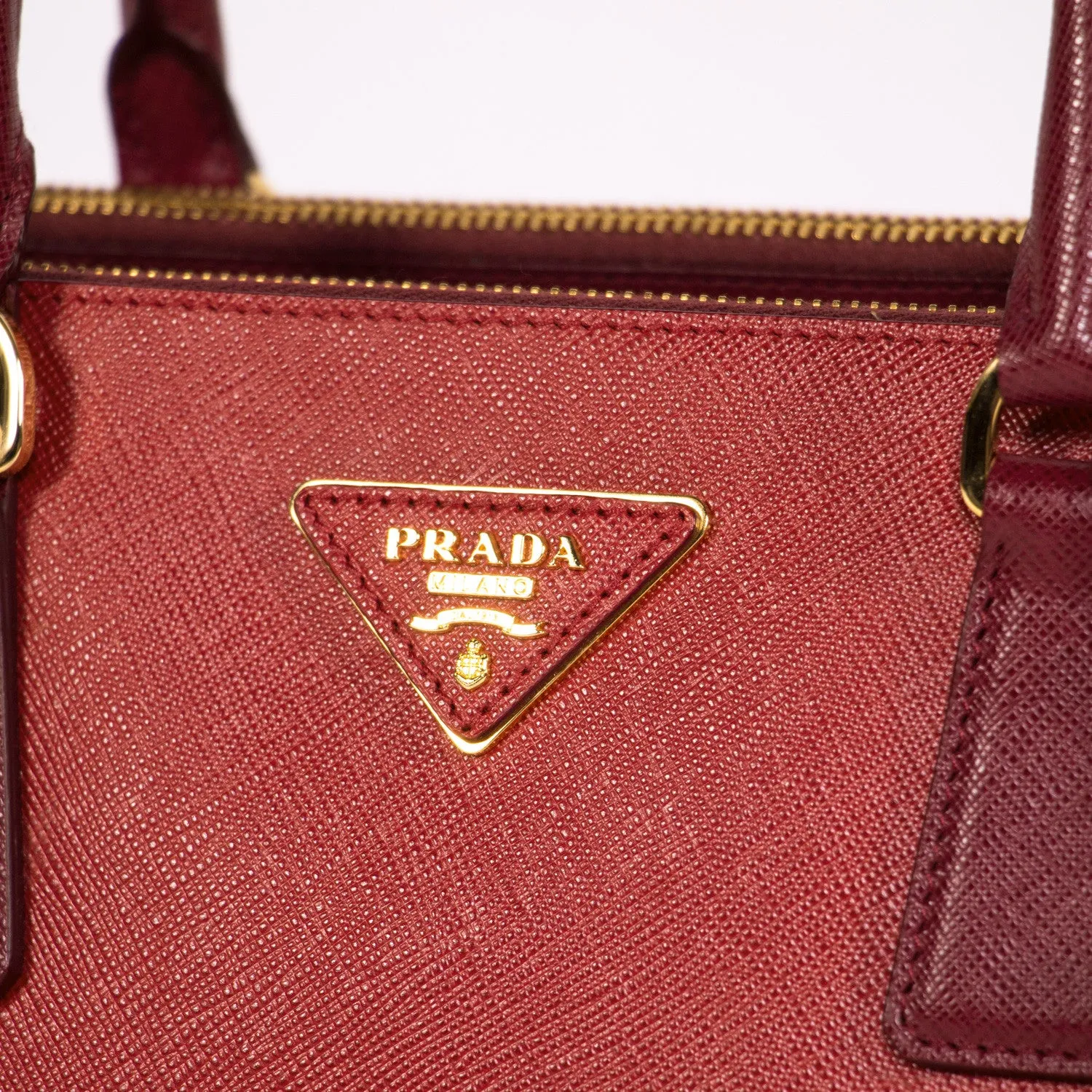 Prada Large Saffiano Double Zip Tote