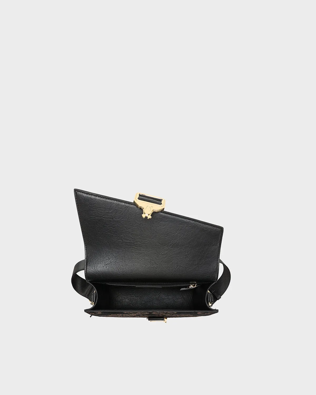 Royalty Messenger Bag in Black