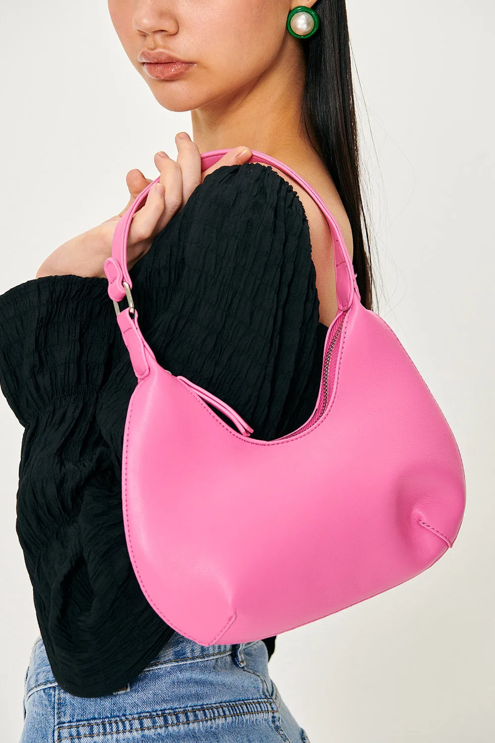 Sadie Pleather Hobo Bag