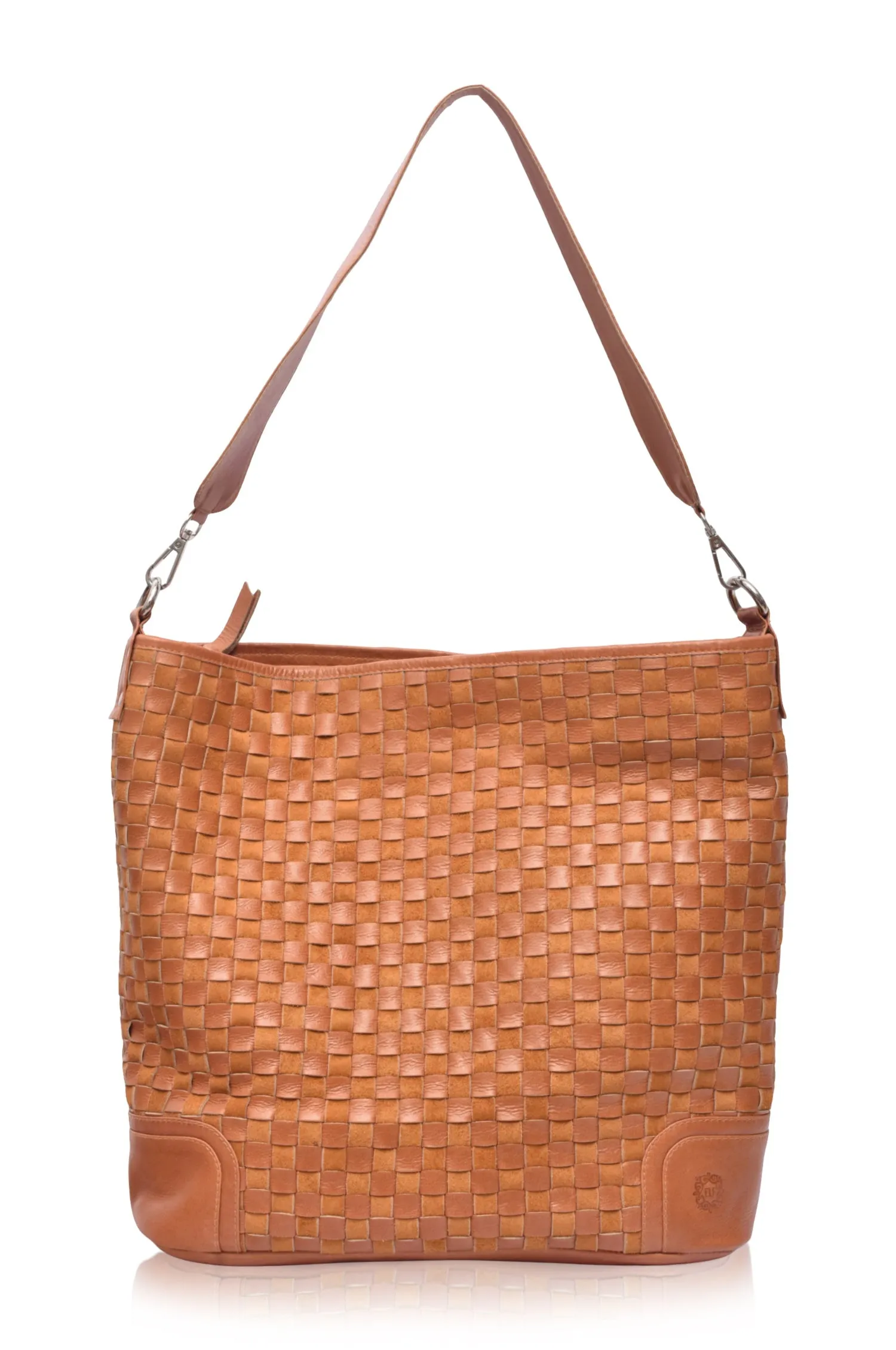 Soho Lane Woven Leather Shoulder Bag