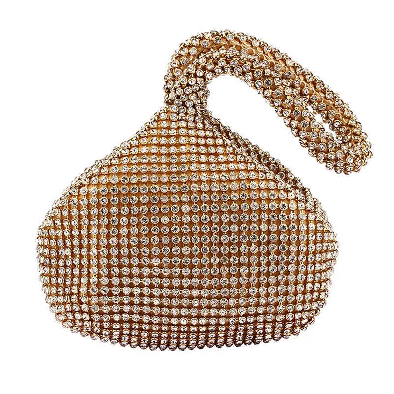 Solid Sequins Rhinestone Evening Handbags