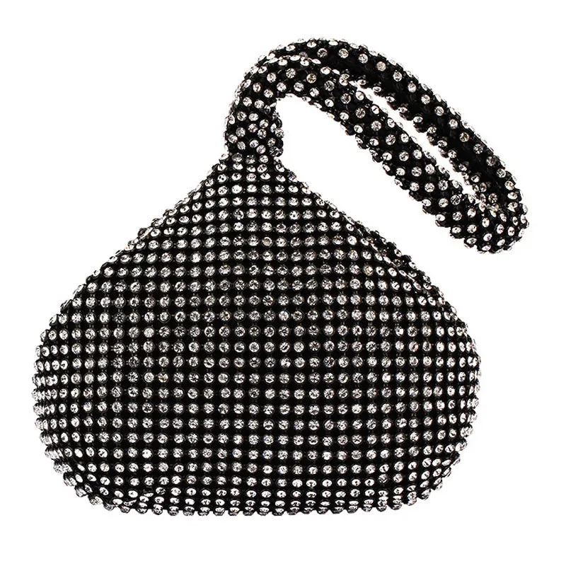 Solid Sequins Rhinestone Evening Handbags