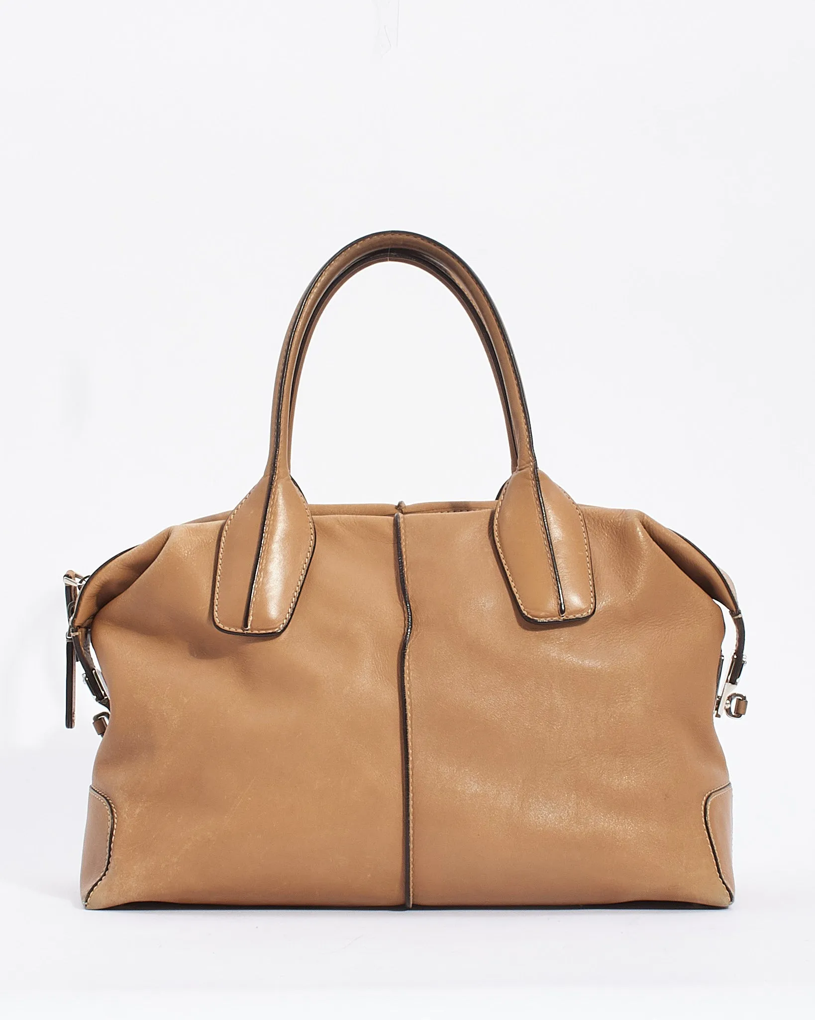 Tod's Beige Leather Medium D-Styling Convertible Tote