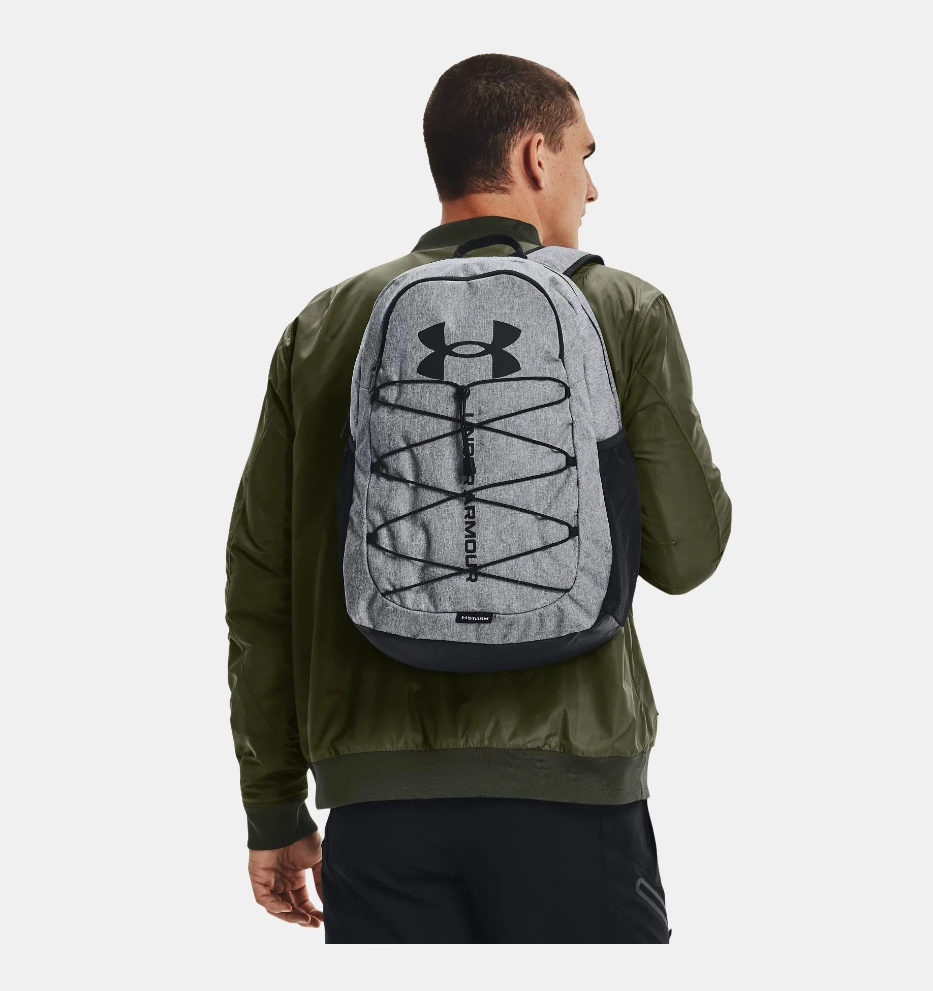 Under Armour UA Hustle Sport Backpack - Pitch Gray Medium Heather