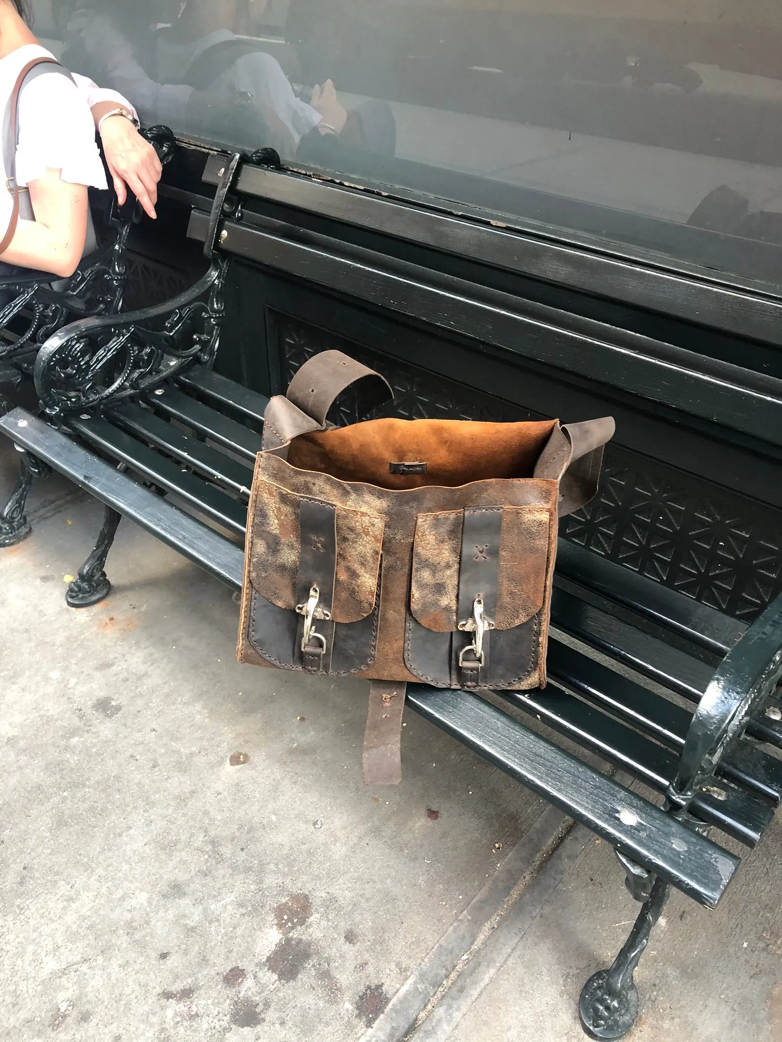 Vintage Messenger Travel bag / Crossbody Travel tote / Handmade Leather Old school Satchel