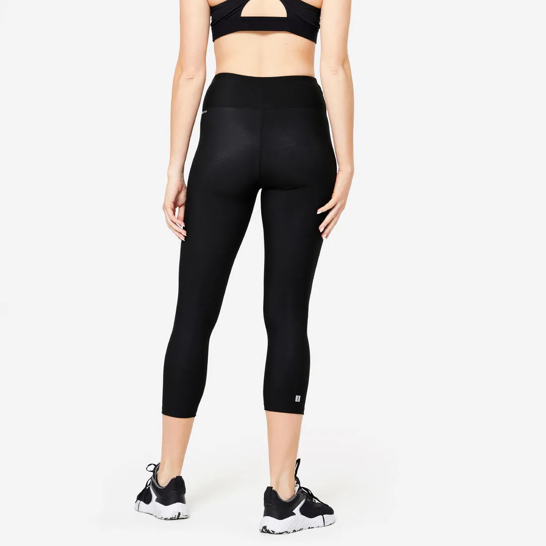 Women's Fitness Cardio Cropped Leggings - Smoky Black